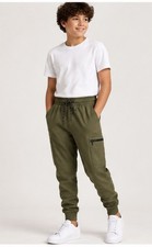 Weatherproof Vintage Youth Jogger Pants Olive Green L 14/16 Fleece Lined