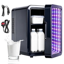 4L Mini Fridge with 7 Light Modes Portable Cooler Warmer Table Top Gaming Room