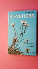 222569 HEGI ALPENFLORA, HANSER, 16. AUFLAGE 1961, 100 SEITEN, FARBBILDER,