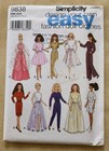 1996 11-1/2" Barbie Doll Clothes Pattern Simplicity Easy #9838