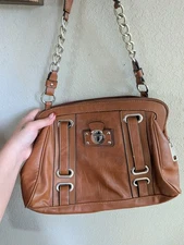 Marc Jacobs Brown Purse Single Strap Shoulder Bag Silver Hardware