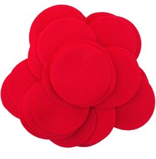 Red Craft Felt Circles 3 Inch - 30pc