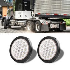 4 Inch Round 24 Led Reverse Backup Tail Lights Trailer Truck Clear Lens 24v 2pcs 4 Inch Round 24 Led Reverse Backup Tail Lights Trailer Truck Clear Lens 24v 2pcs