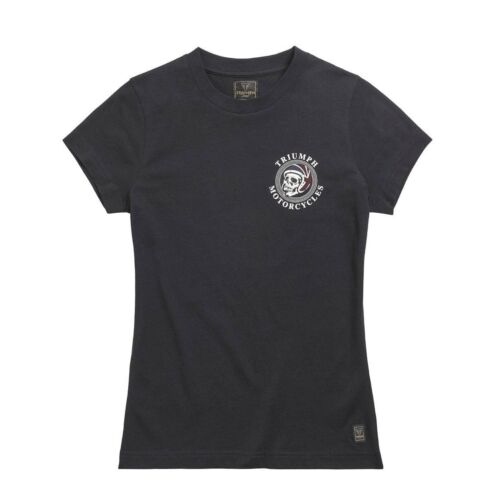 T-Shirt pour Femmes Coton Original TRIUMPH Boleigh Noir mtss21018 - Photo 1/3