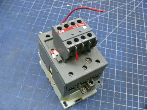 ABB NON-REVERSING CONTACTOR A75 W/OVERLOAD RELAY A75-30-22 & RC5-2/133