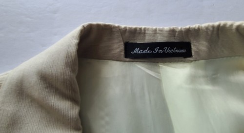 Men's Jacket- Axcess- 42L- Light Tan- Rayon Linen Polyester- NEW - Picture 2 of 4