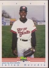1992 Classic Best #227 Julian Heredia Quad City River Bandits Baseball Card RC