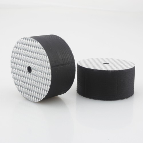 4PCS 40x20mm Carbon Fiber HIFI Audio Speaker Isolation Spike Base Pads Feet - Picture 9 of 10