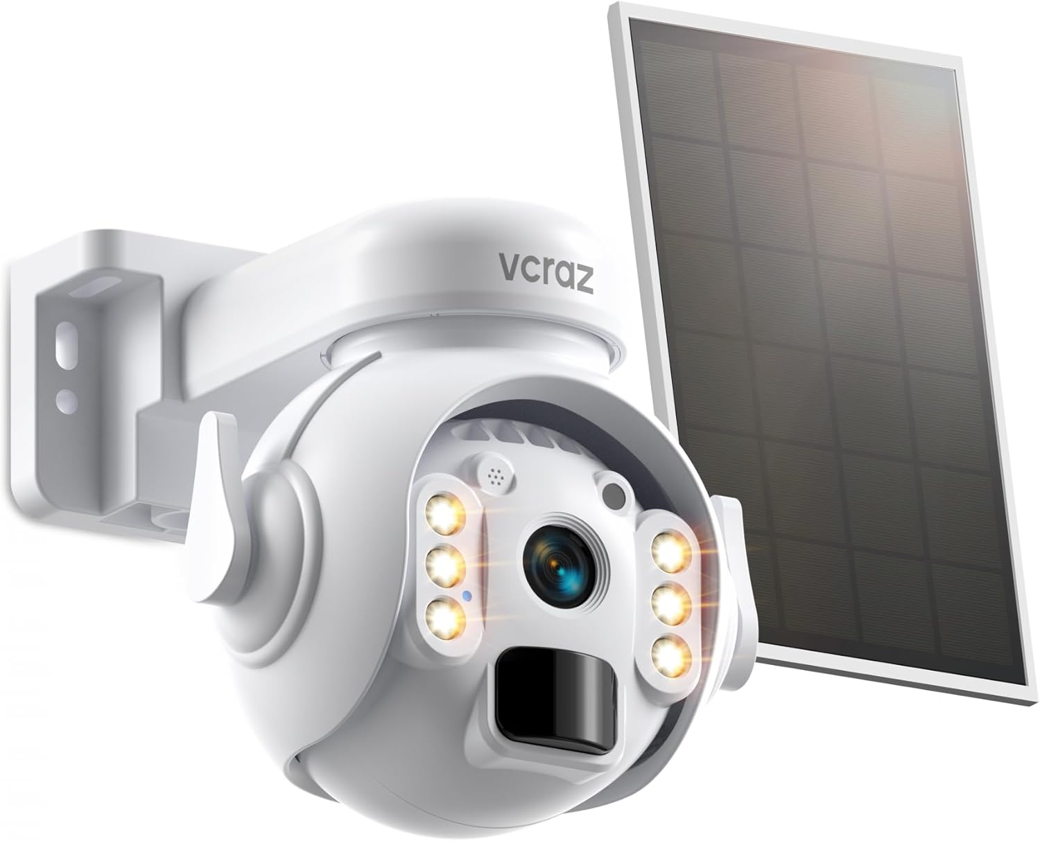 Security Camera Wireless Outdoor, 360° View 2K Color Night Vision, Pan Tilt Sola-image