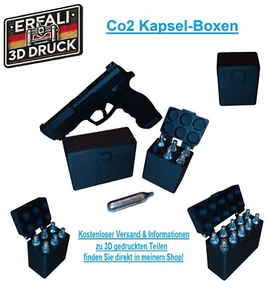 Co2 Kapsel-Box, Co2 Kartuschen-Box, Paintball, Homedefence