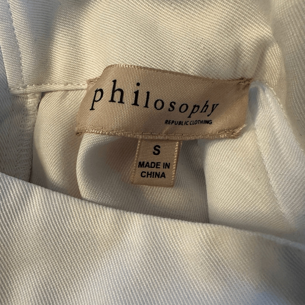 Philosophy button up back with ruffle sleeves blo… - image 3