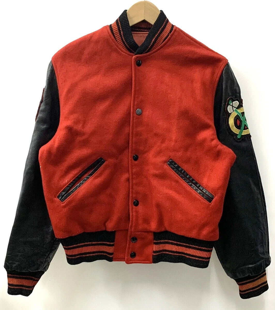 Veste de stade vintage Supreme by Sportswear brodée rouge années 50