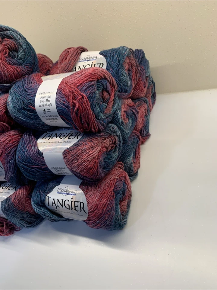 Cascade Yarns TANGIER Yarn. Lot Of 9 Skeins Of 100g Ea. New. Color 08 - Image 3 of 3