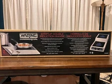 Waring WIH800 11" Double Hob Countertop Induction Range Touch Controls FREE SHIP