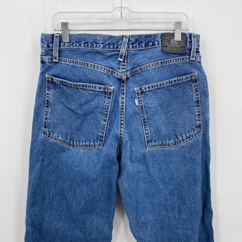 Vintage Silvertab Levis Jeans Baggy Light Blue Pockets Size W32 L32 Mens - Picture 7 of 14