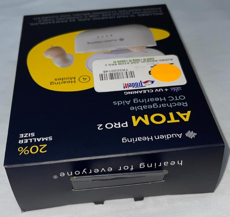 Audien Atom Pro 2 Wireless Rechargeable OTC Hearing Aid