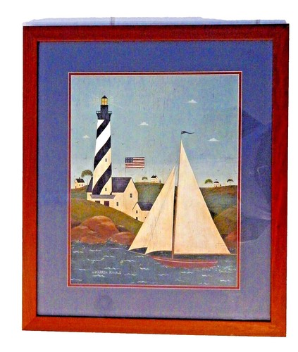 art print~NOAH'S ARK~Warren Kimble~folk~OOP~animals birds boat