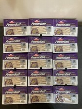 Lot of 15 Packs Berkley MaxScent PowerBait Tubes - 3.5" - White Pearl - Sealed