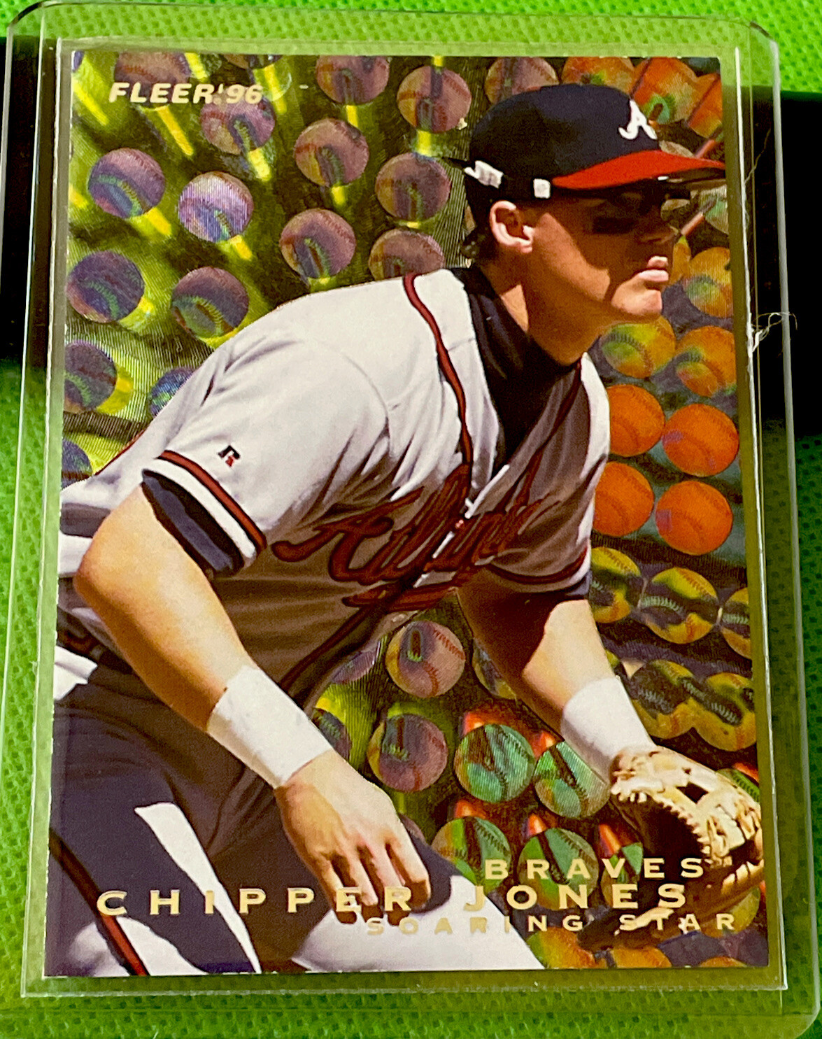 Chipper Jones 1996 Fleer Update Soaring Stars #5  Atlanta Braves  Hall of Fame