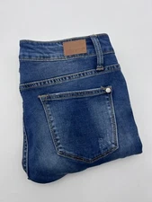 Judy Blue Skinny Fit Women Jeans Size 7/28 Style# JB84172 Raw Hem Distressed 26"