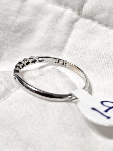 Massiver 18K Weißgold Dreaming Of Eternity Hochzeit Verlobungsring bequeme Passform Ring - Bild 7 von 11