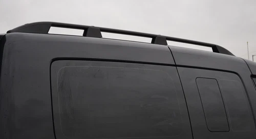 Black Alu Roof Rack Rails Side Bars To Fit L2 Volkswagen Caddy Maxi (2004-15)