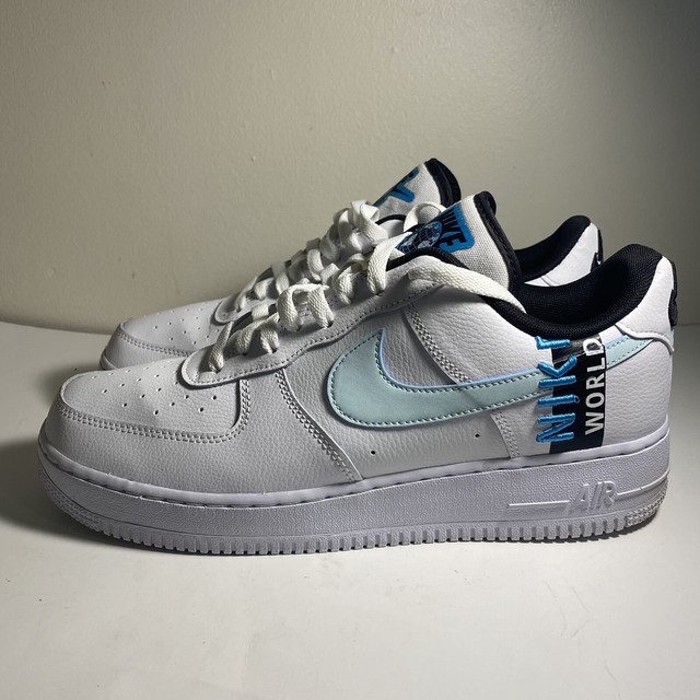 Nike Air Force 1 '07 Lv8 Worldwide White/glacier Blue Fury Ck6924-100 Size 10 M for sale online 