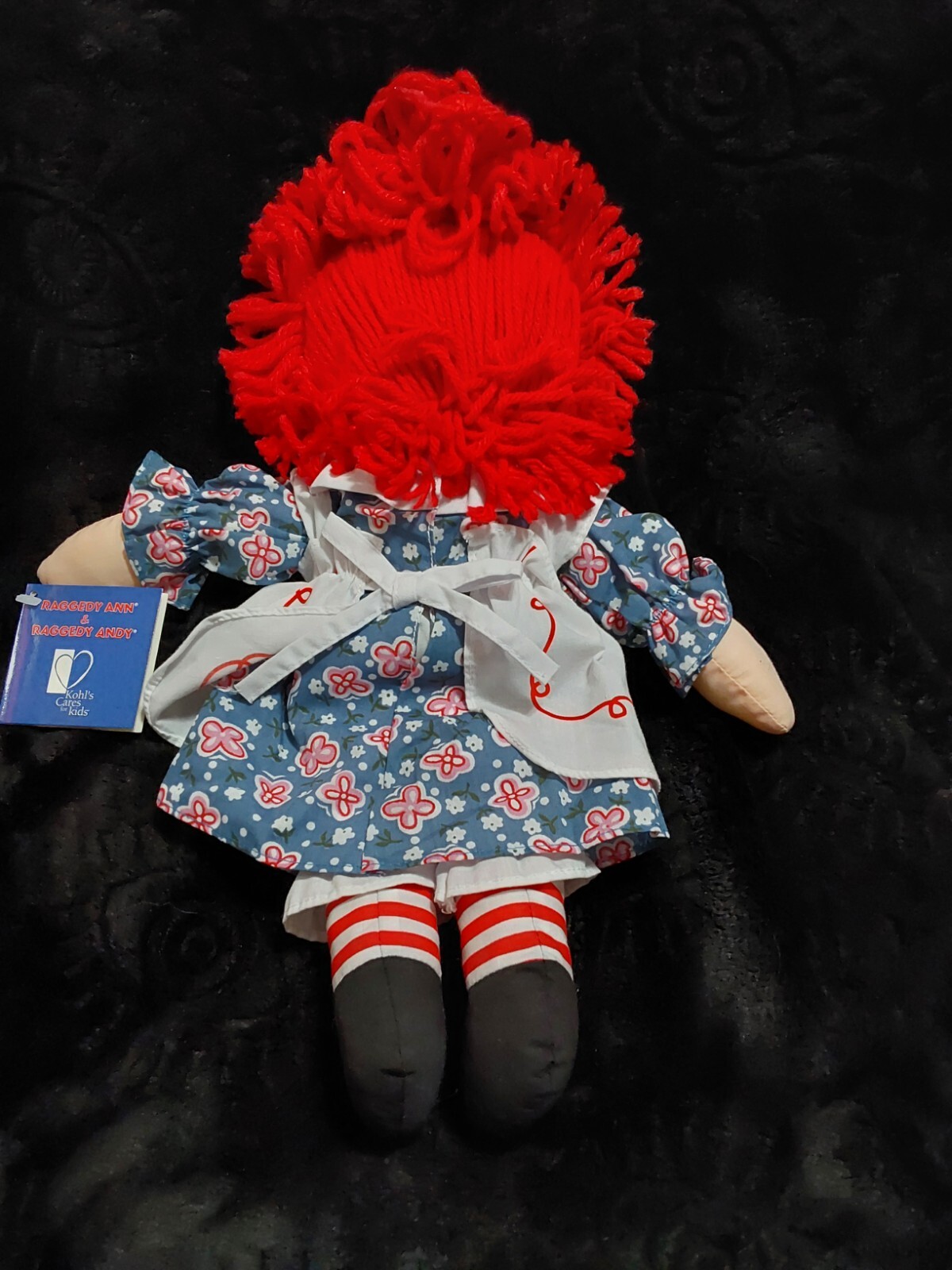 Kohls Raggedy Ann Doll Cares for Kids  2002 Hasbro Applause Yarn Soft Body 15" 