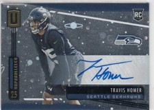 2019 Travis Homer Unparalleled Cosmos ROOKIE AUTO #292 - Miami Hurricanes RC