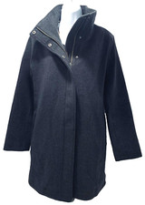 PENDLETON Womens Cascade Campbell black Wool Coat Size Small S Lined Jacket