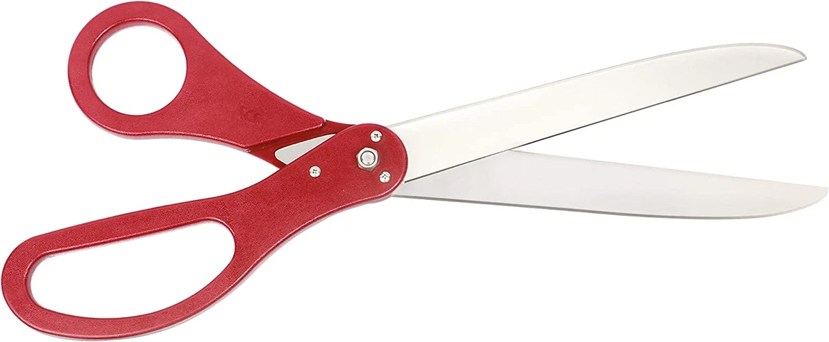 Giant Ribbon Cutting Scissor Set with Red Ribbon Included 25