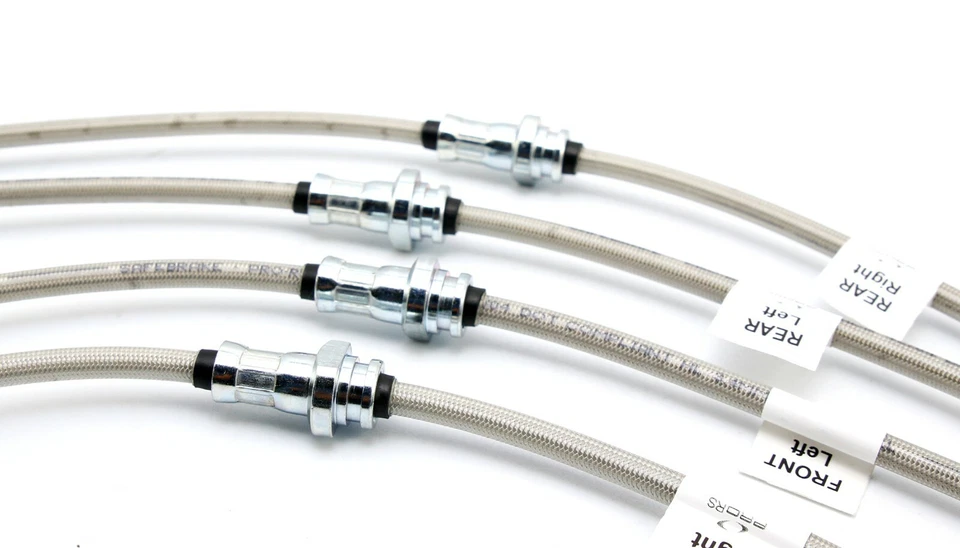 Actualización de freno Mitsubishi EVO 1/2/3 1992-1996 - Mangueras de rendimiento SAFEBRAKE Foto 2 de 4