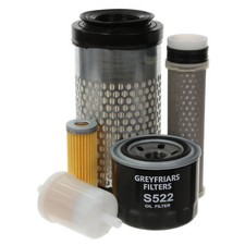500 Hour Filter Service Kit for Kubota U 10-3 Mini Excavator (0.9T) 