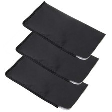 Large Black Sunglasses Glasses Soft Case Carry Storage Bag Pouch Faux Leather