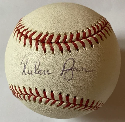 Nolan Ryan Autographed Rawlings Baseball plus 10 cards