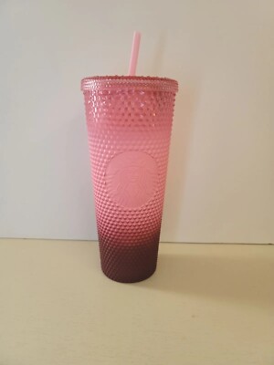 Starbucks Blush Waxberry Pink Ombre Studded Venti Tumbler | eBay