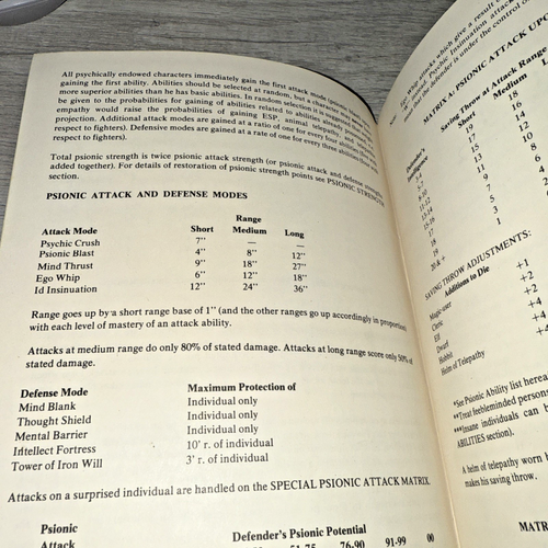 AD&D 1976 1st Ed Eldritch Wizardry Supplement III Ancient & Powerful Magic VTG - Picture 4 of 10