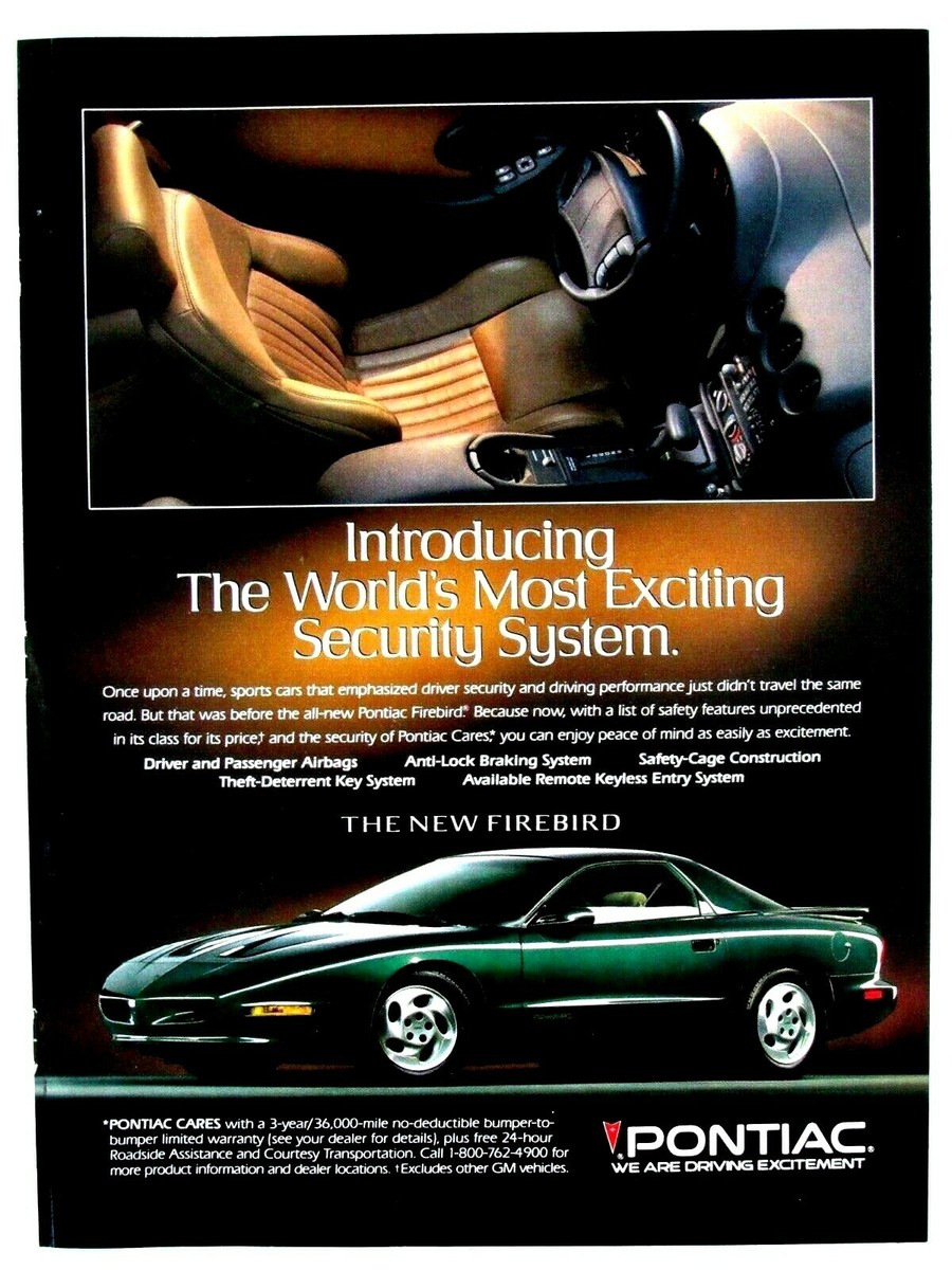 1994 Pontiac Firebird World's Most Security System Original