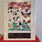 New York Jets Vinny Testaverde / Joe Namath Plaque 'Then +Now'  # /5000 NYJ!!!!! — photo 1