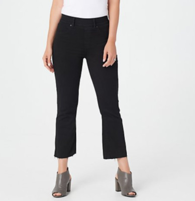 NYDJ Cool Embrace Skinny Crop Pants with Side Slits-Rinse-Reg 16 A377693 NEW