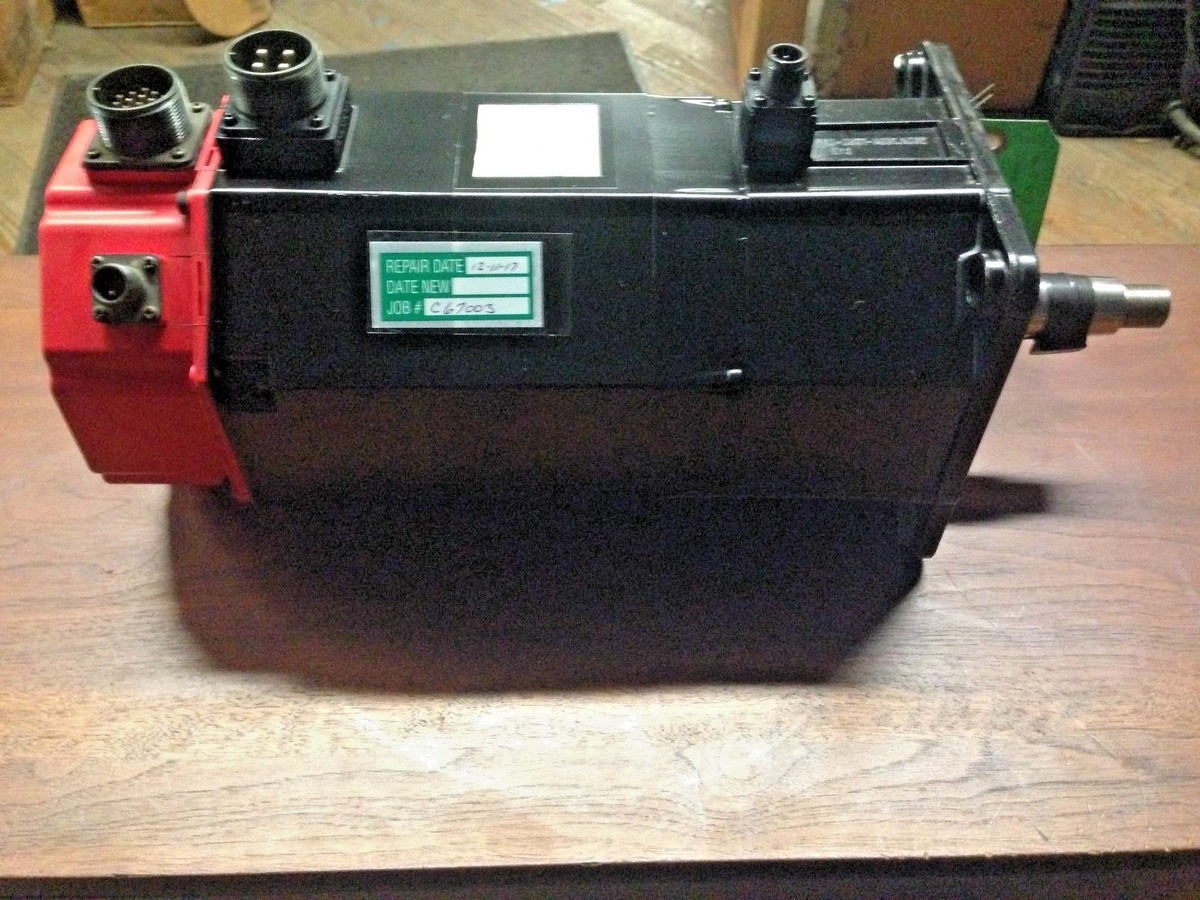 Fanuc AC Servo Motor TYPE# A06B-0501-B756, 2000 RPM, 144 V w