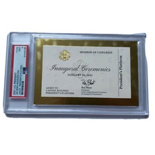 2021 President Joe Biden Inauguration President's Platform Congress Ticket PSA 9