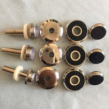 trumpet Repair parts Top /Finger Button/Stem/Bottom Valve cap Nickel plated
