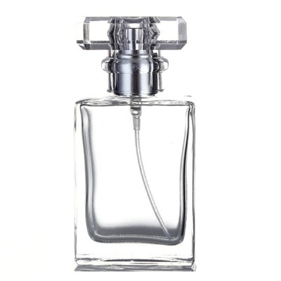30ml Empty Glass Perfume Spray Bottle Atomizer Refillable Clear Rectangular 