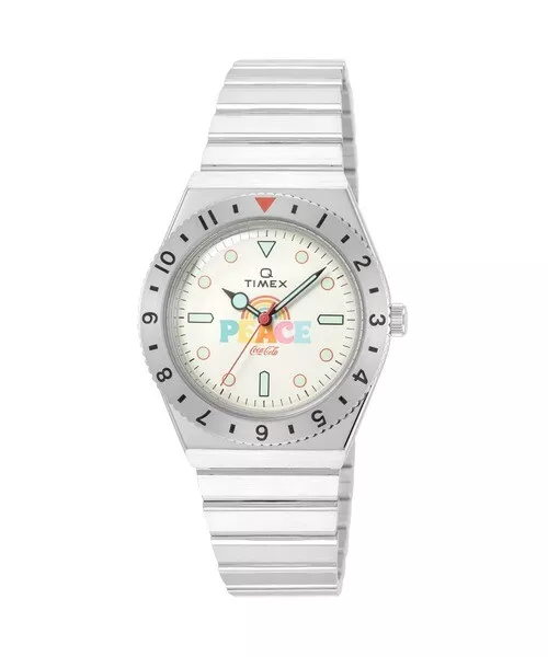 Wrist Watch Timex Coca cola Coca Cola collaboration TW2V25800 Silver goods new