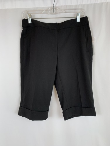 APT. 9 shorts bermuda noir à poignets habillés femme taille 6