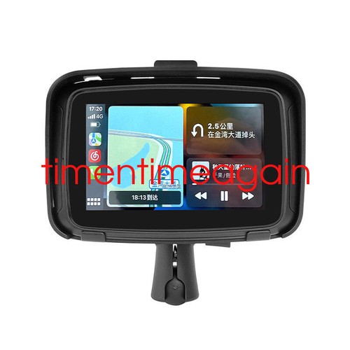 5'' Touch Outdoor Portable Waterproof Motorcycle Navigator GPS Car Play Android - Foto 1 di 18