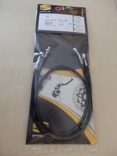 VS 800 Intruder VS52B SPIEGLER Stahlflex vorne & Kupplung schwarz CHROM D178