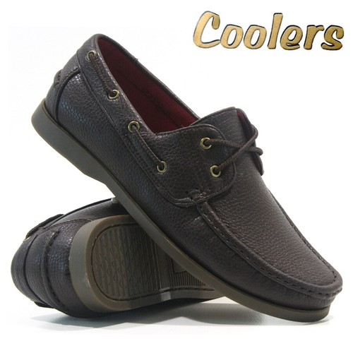 MENS LACE UP WALKING BOAT DECK CASUAL COMFORT DRIVING MOCCASIN LOAFER SHOES SIZE - Picture 2 of 25