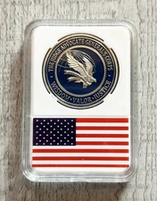 US AIR FORCE (JAG) JUDGE ADVOCATE GENERAL'S CORPS Challenge Coin with case.